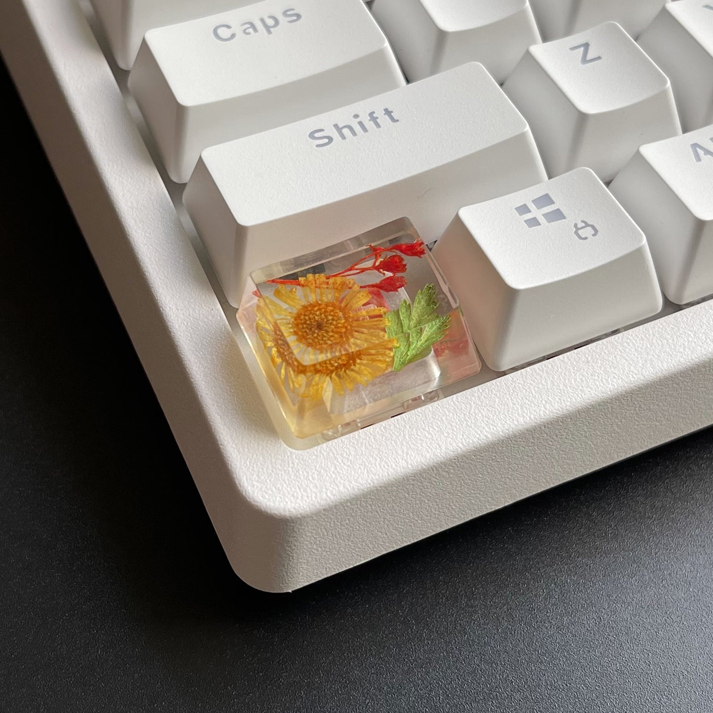 Custom Flower Resin Keycaps