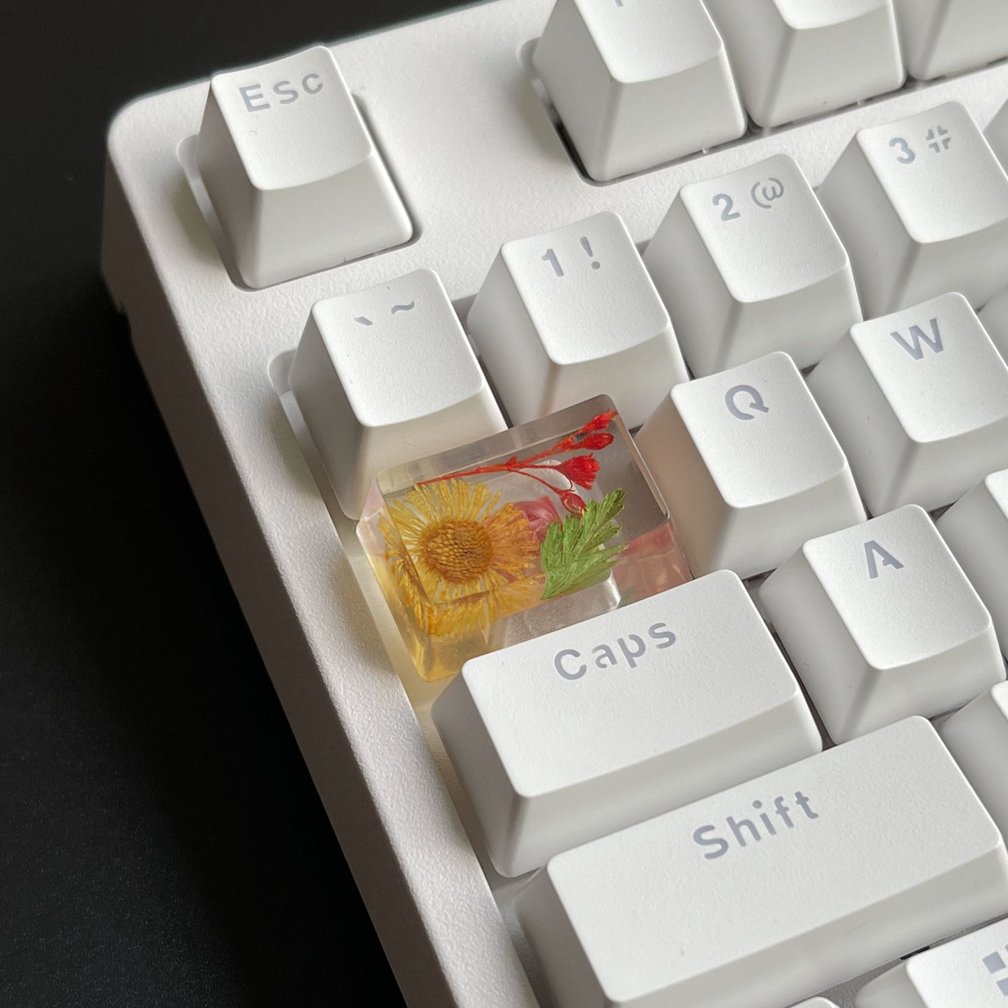 Custom Flower Resin Keycaps