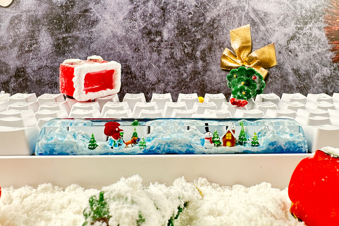 Christmas Resin Spacebar Keycap