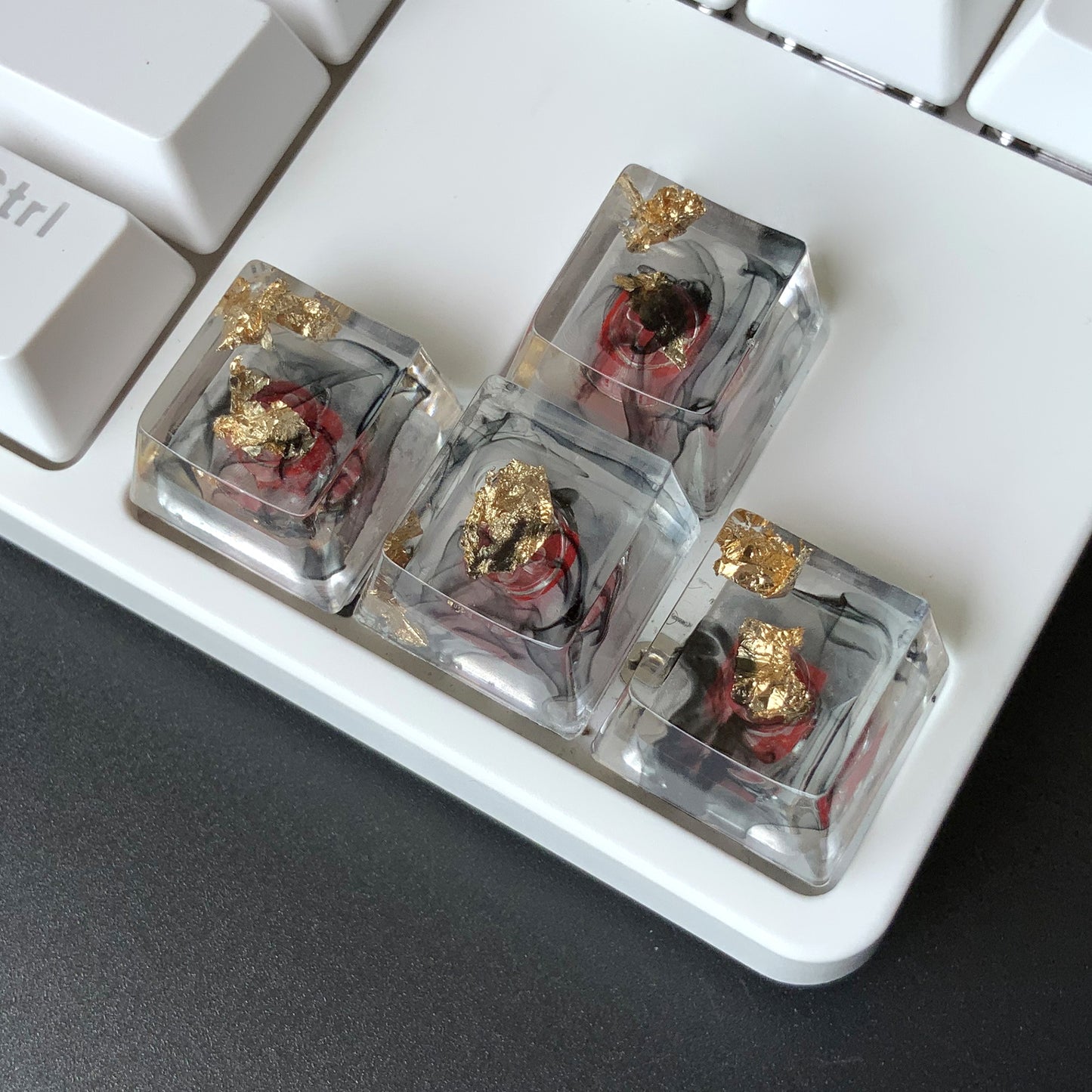 Custom Flower Resin Keycaps