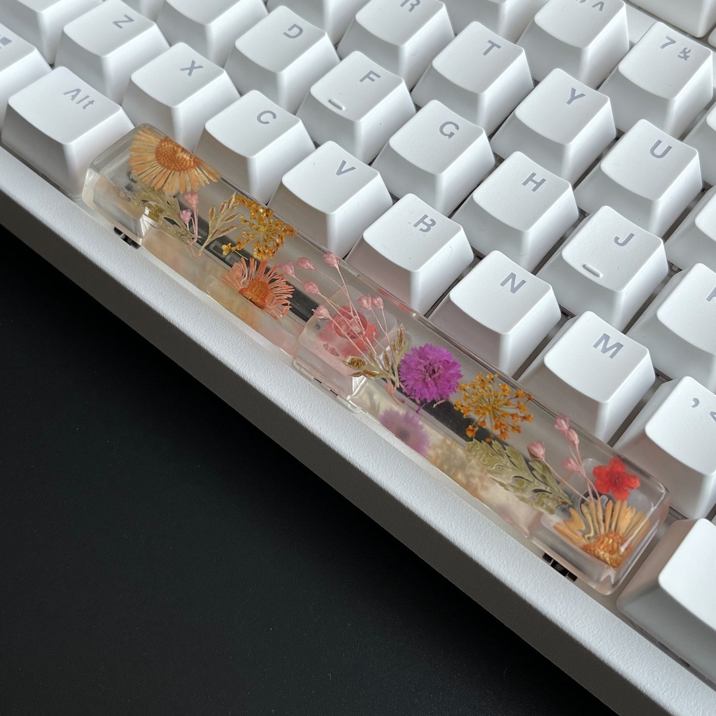 Custom Flower Resin Keycaps