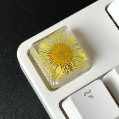 Custom Flower Resin Keycaps