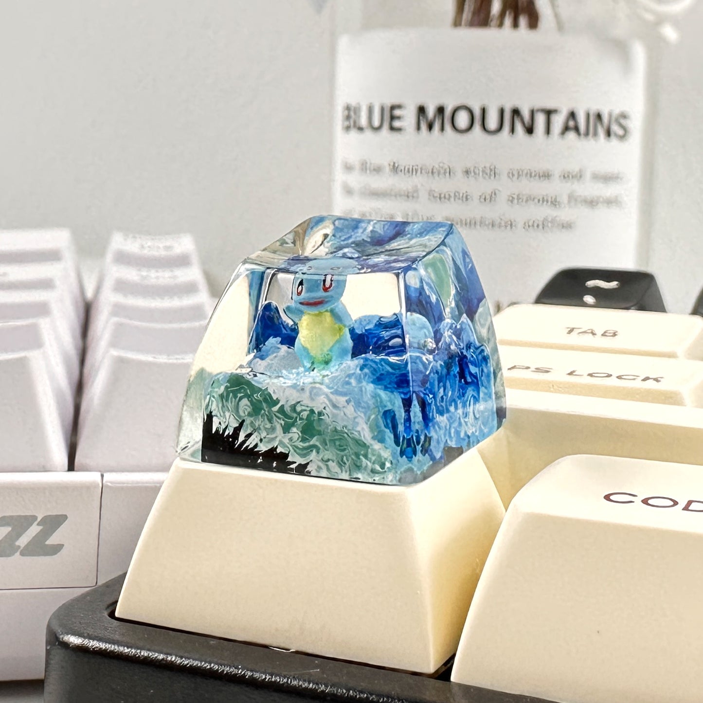 PKM SQU ESC Keycap - Handmade Resin Craft