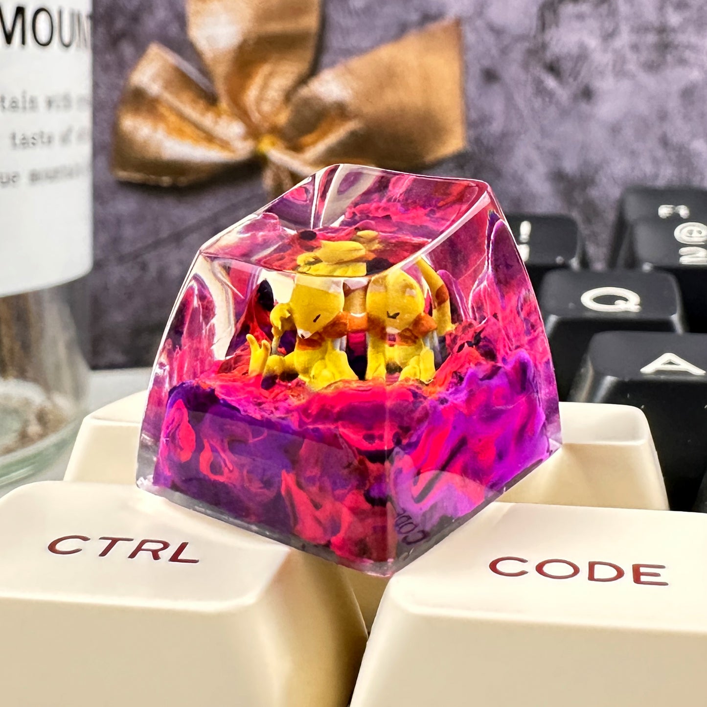 PKM ABR ESC Keycap - Handmade Resin Craft