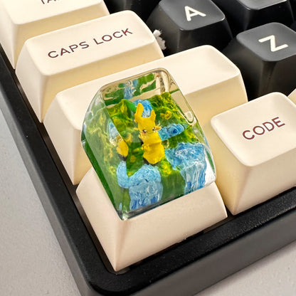 PKM PKC ESC Keycap - Handmade Resin Craft