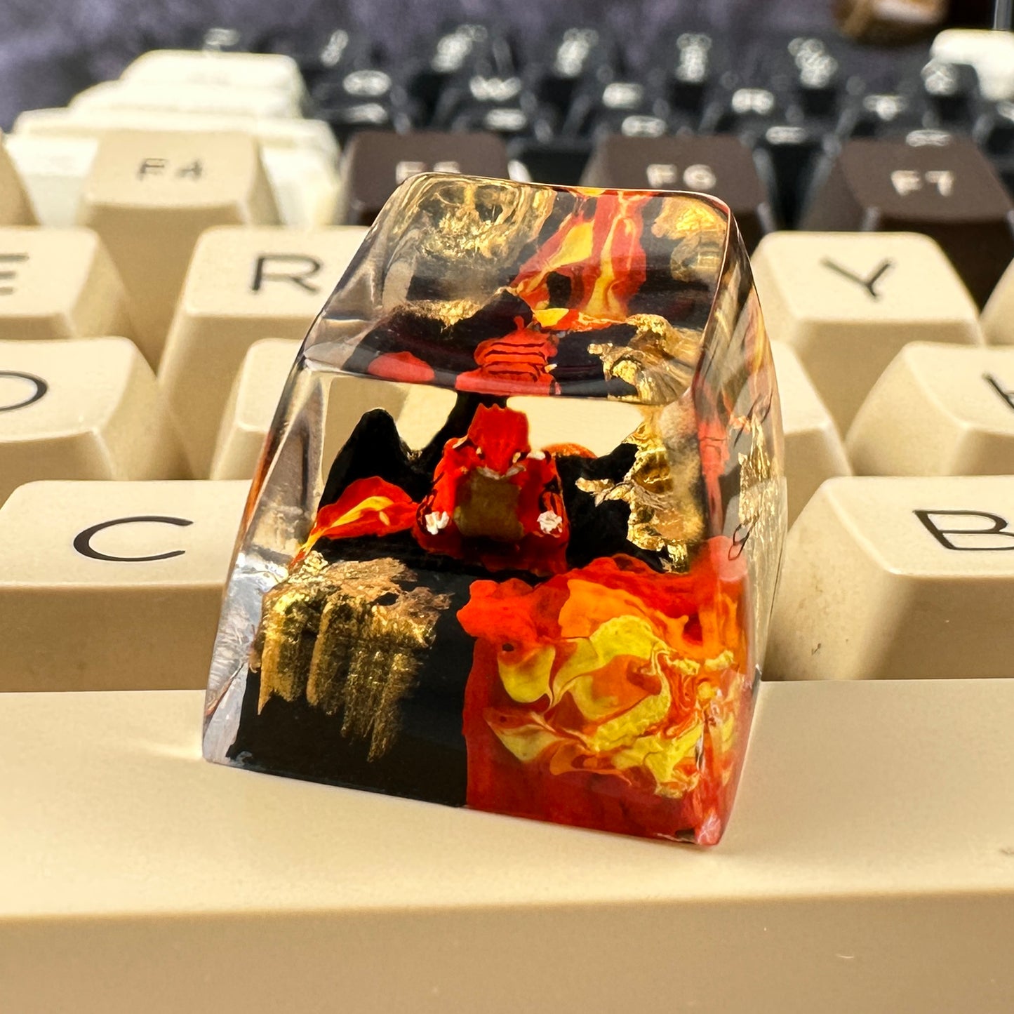 PKM GRD ESC Keycap - Handmade Resin Craft