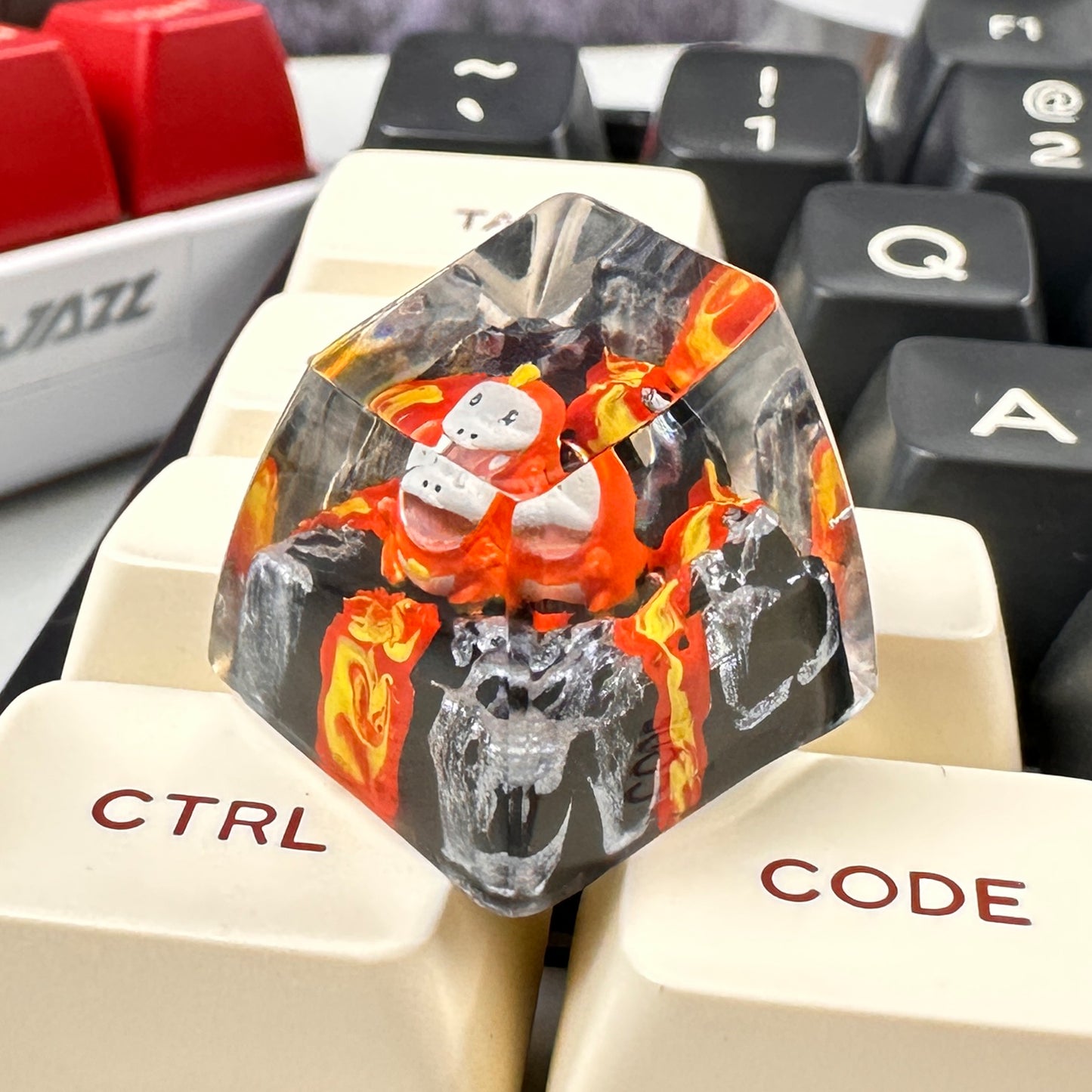 PKM FUE ESC Keycap - Handmade Resin Craft