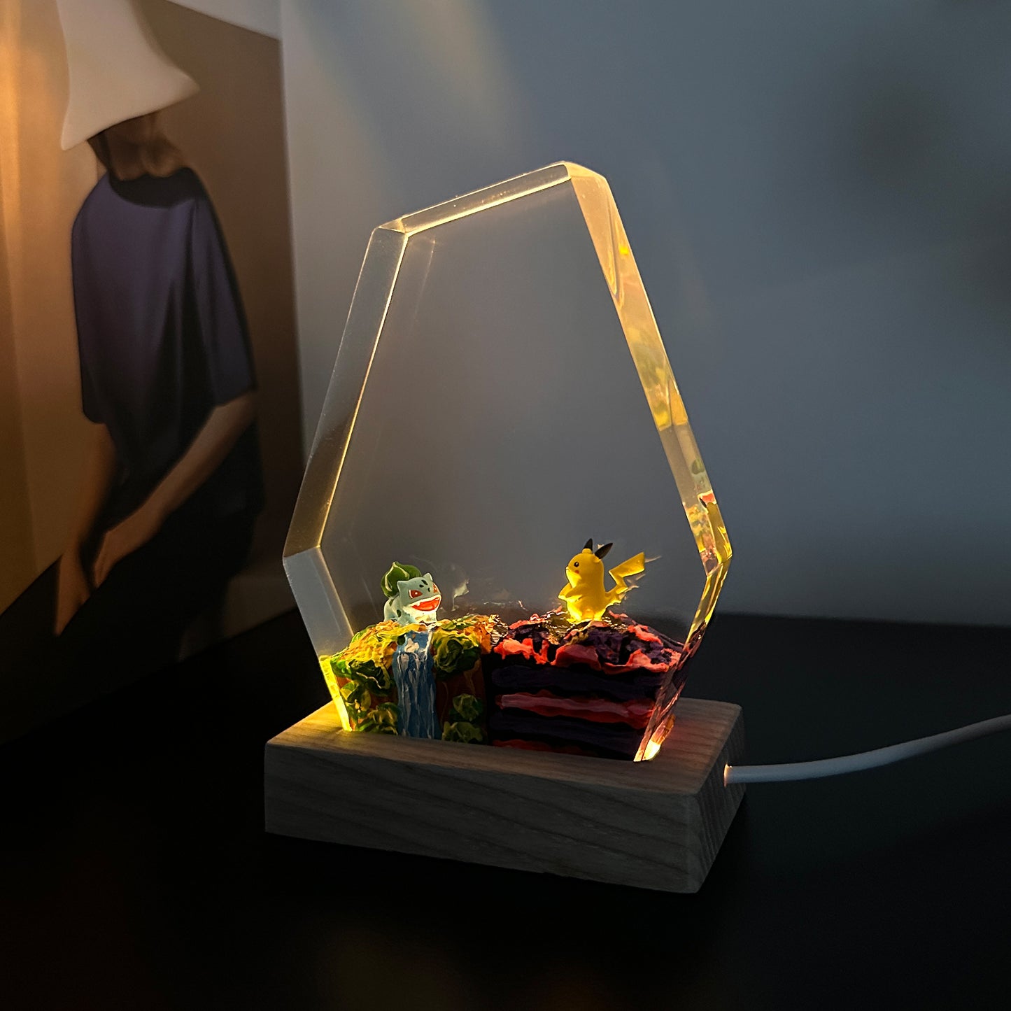 Custom PKM Resin Art Lamp