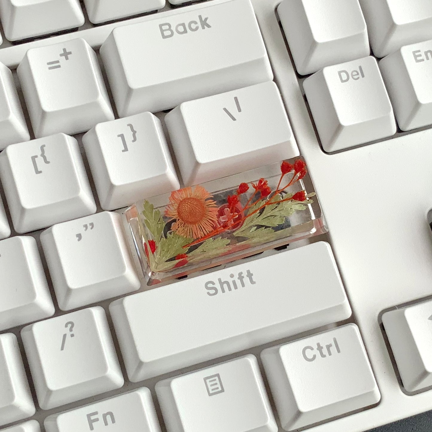 Custom Flower Resin Keycaps