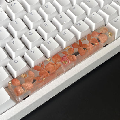 Custom Orange Flower Resin Keycaps