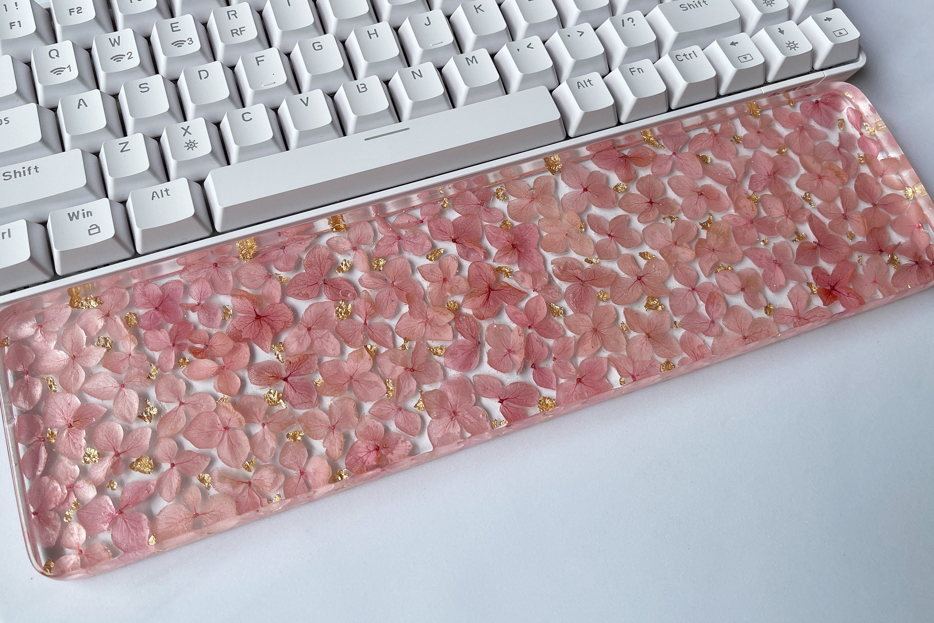Floral Resin Keyboard Wrist Rest