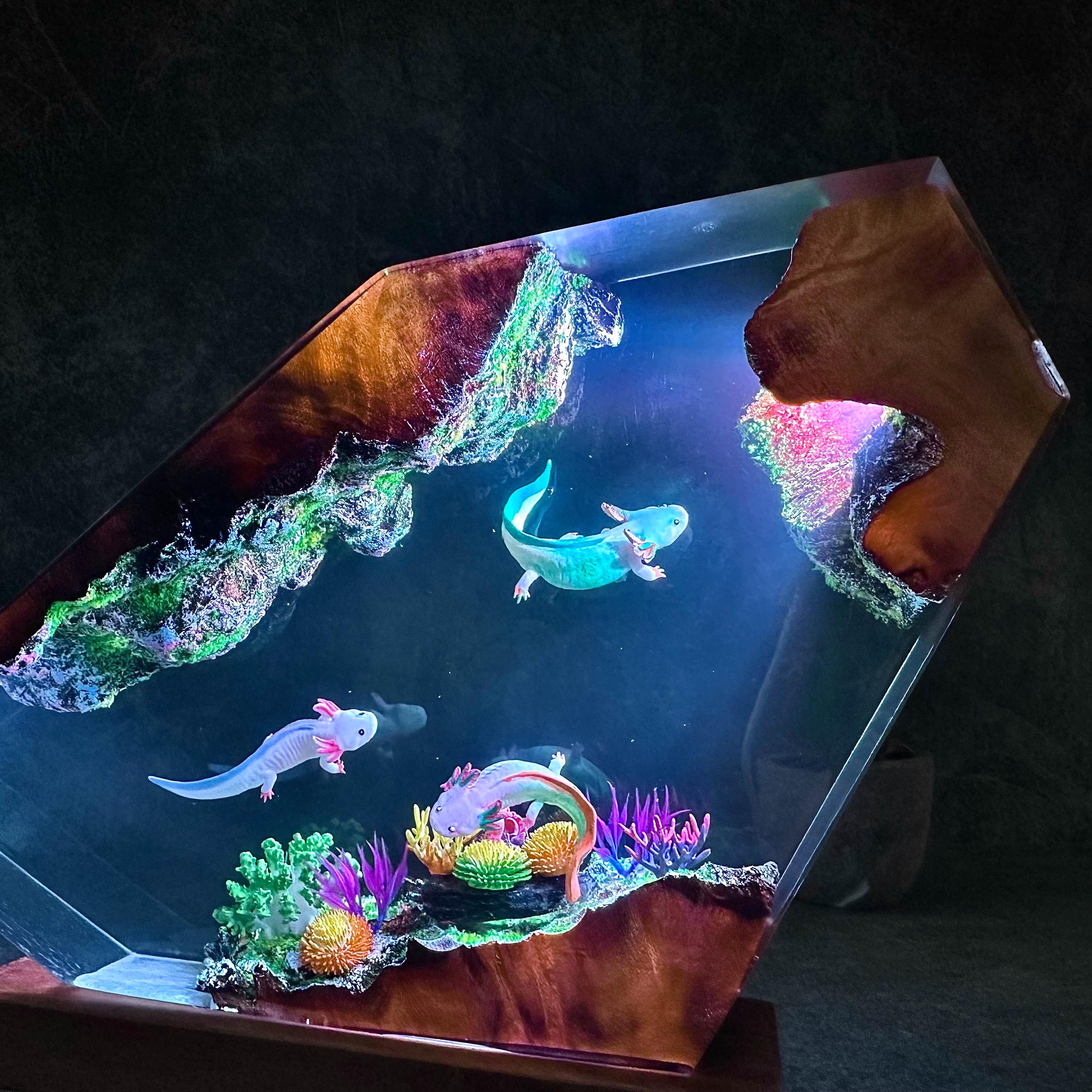 Axolotl World Diamond Lamp