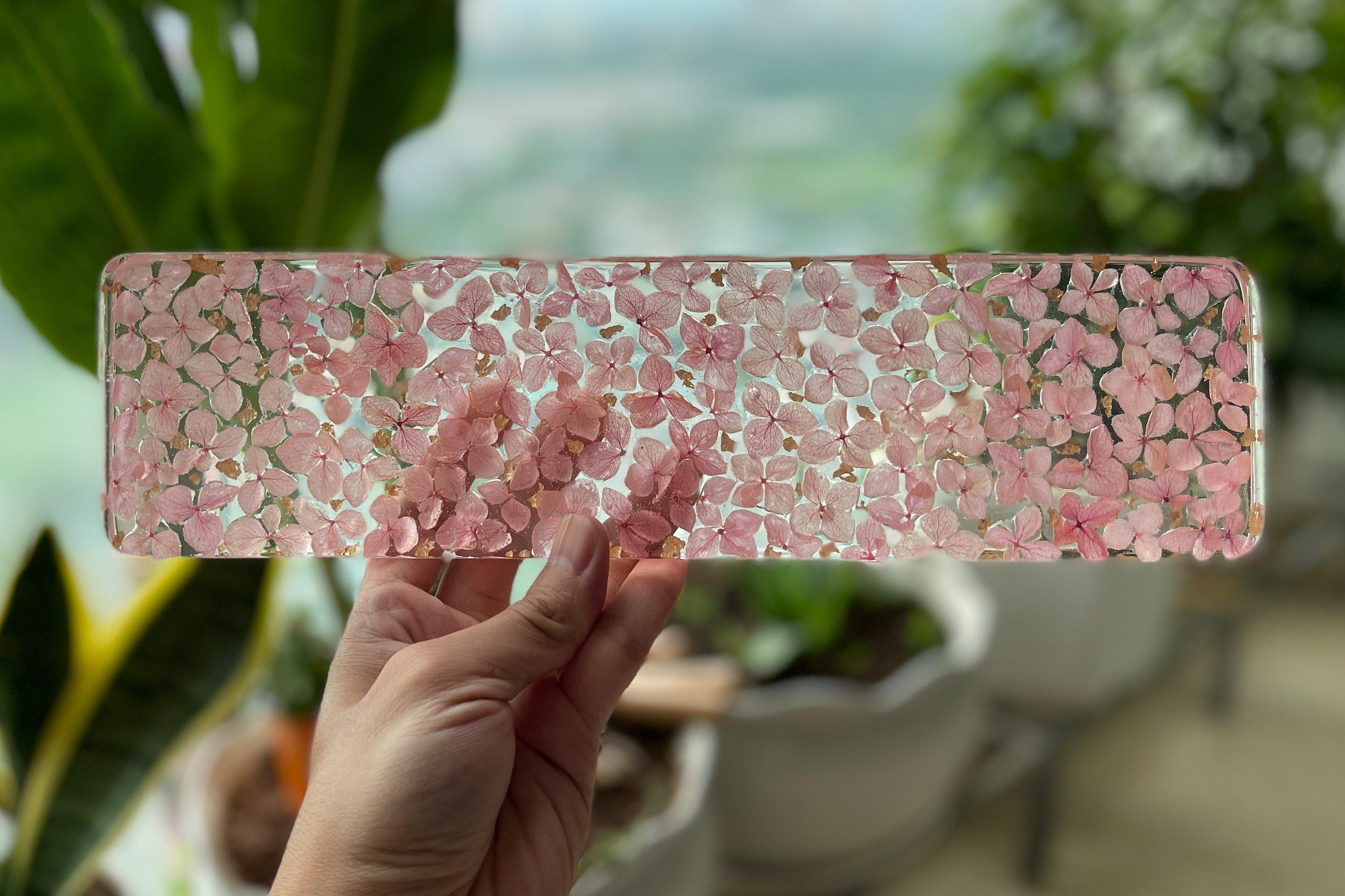 Floral Resin Keyboard Wrist Rest