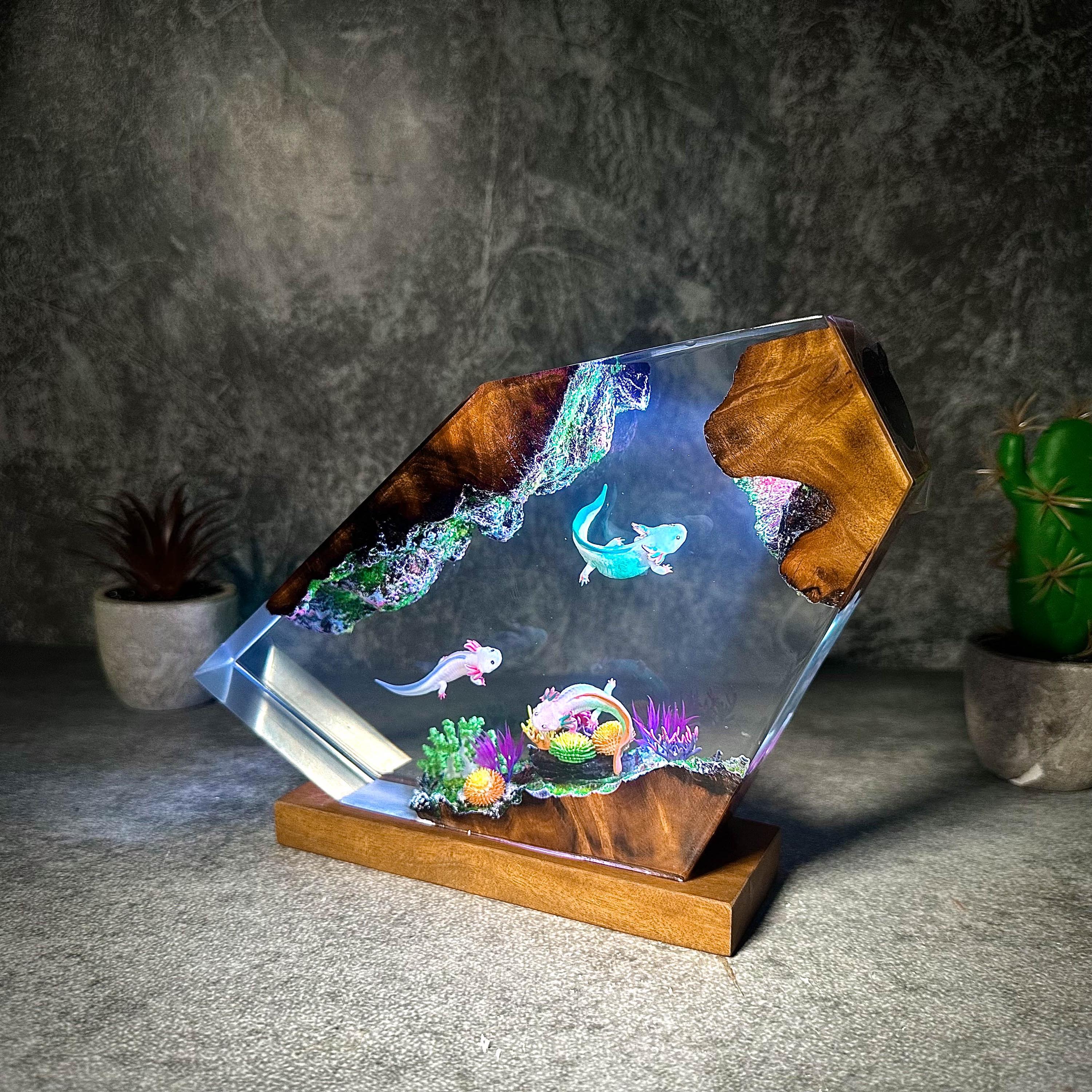 Axolotl World Diamond Lamp