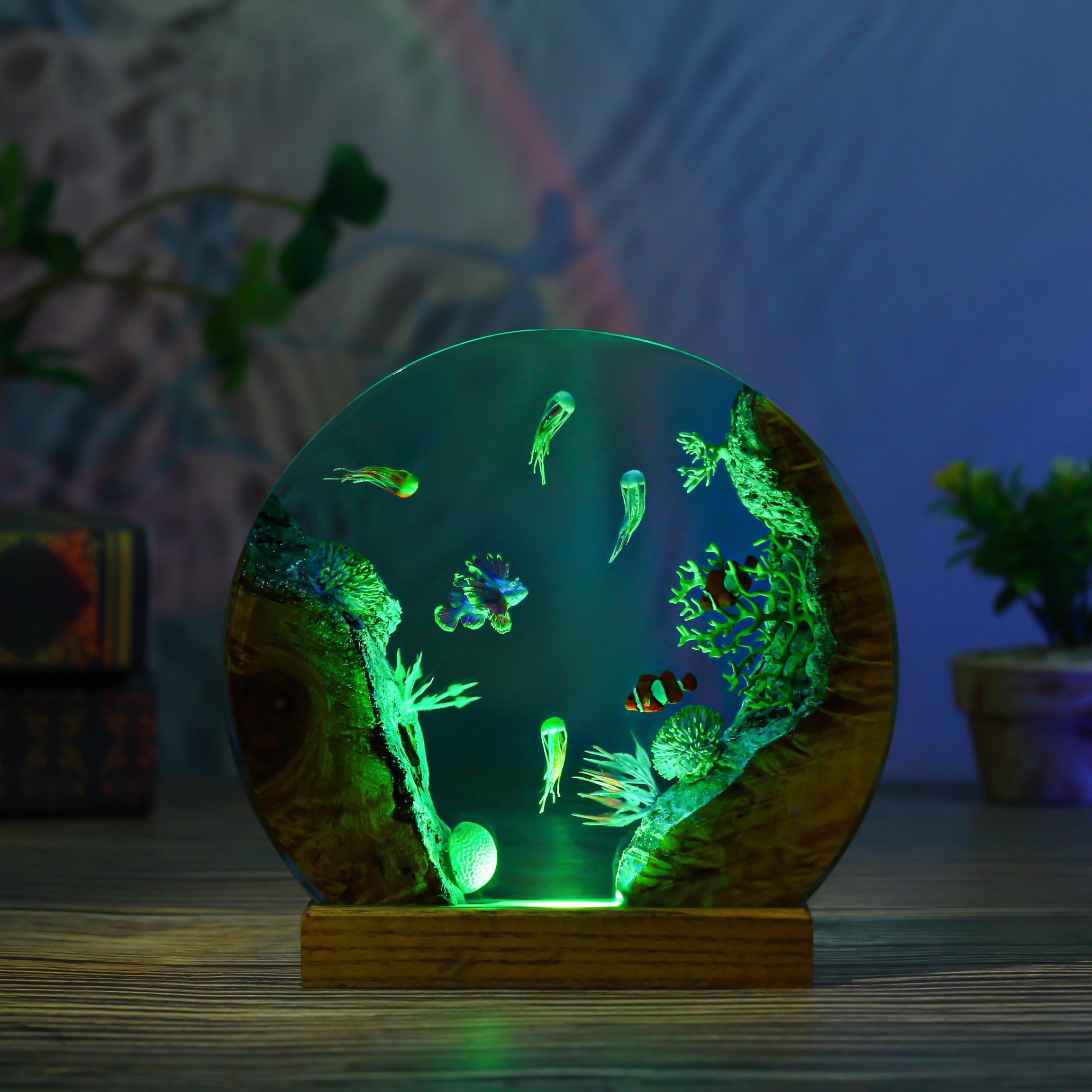 Jellyfish Reef Circular Lamp