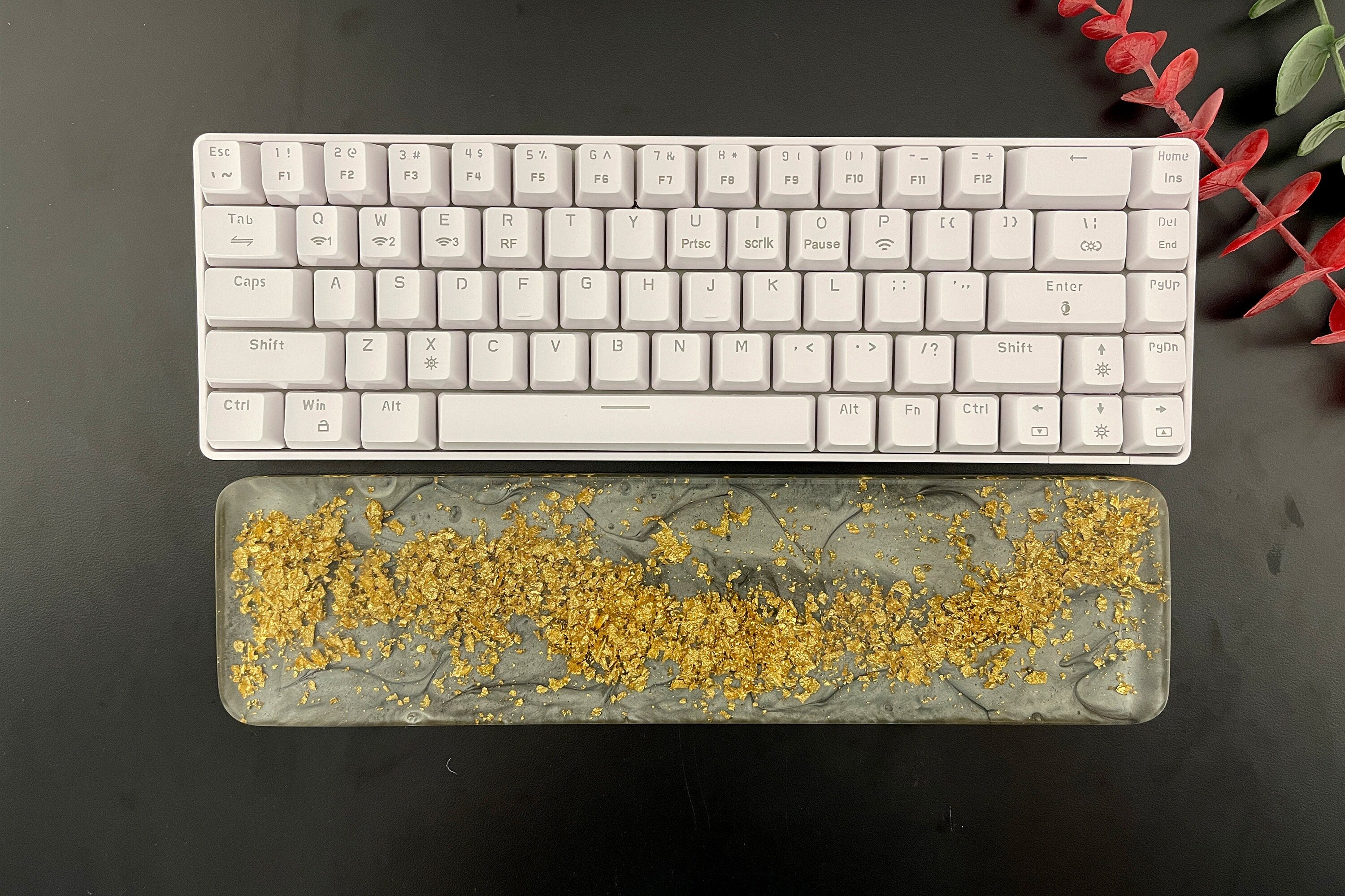 Resin Keyboard Wrist Rest Set