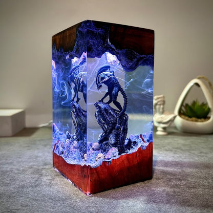 Custom resin lamp