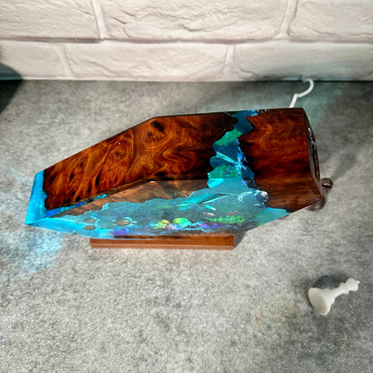 Giant Humpback Whale resin lamp, turtles resin night light, table set up decor, room decor