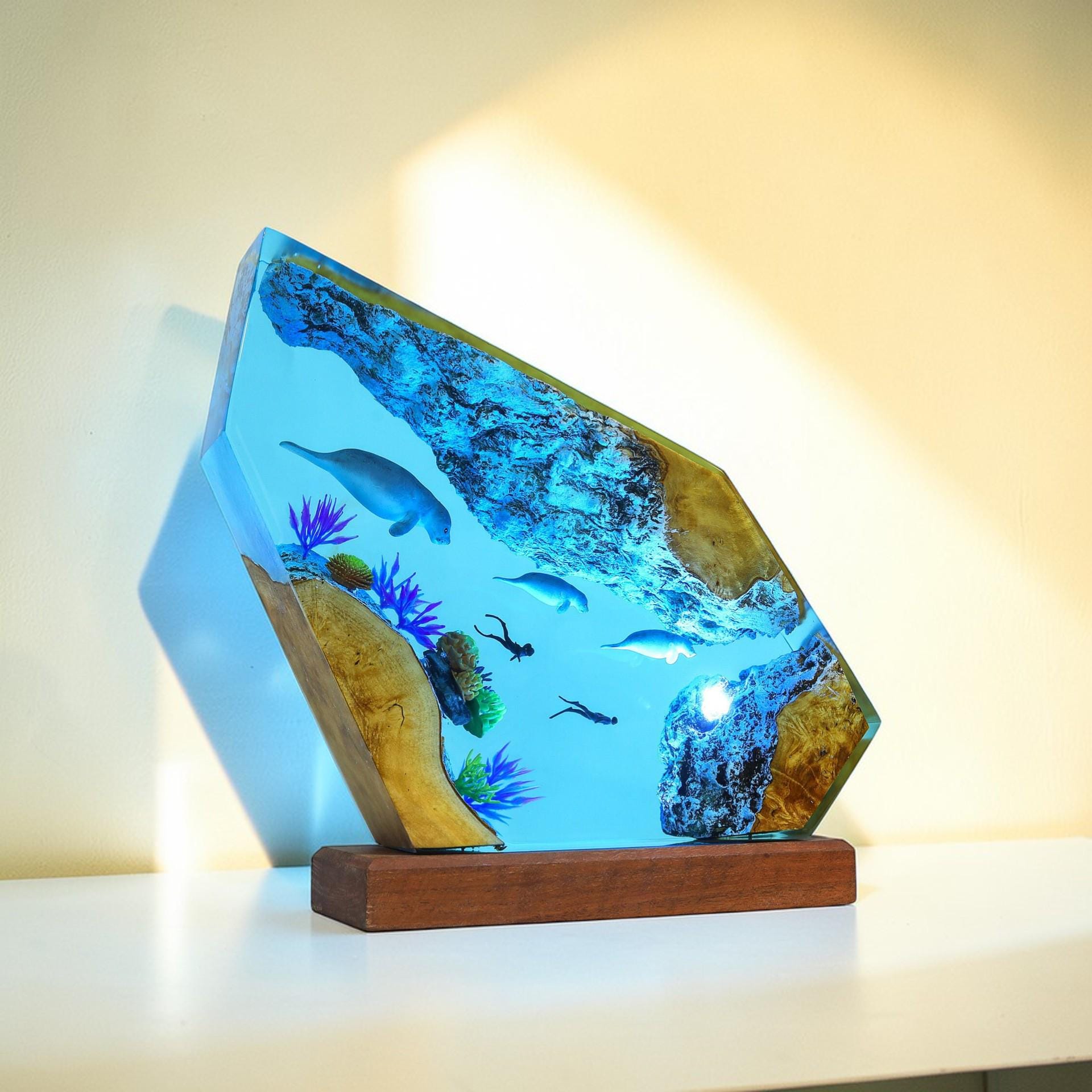 Manatee Cave Diamond Lamp