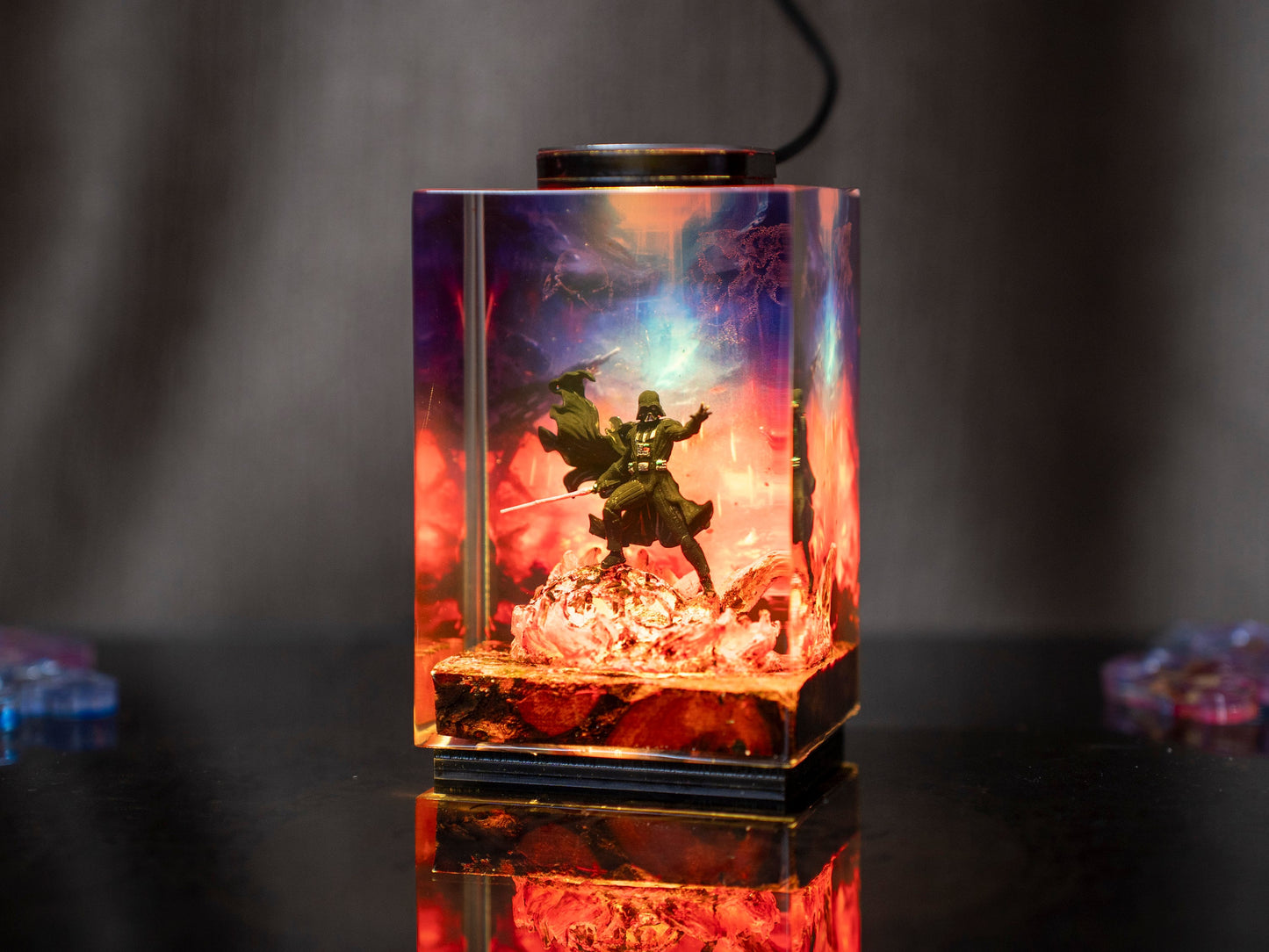 DV resin wood lamp