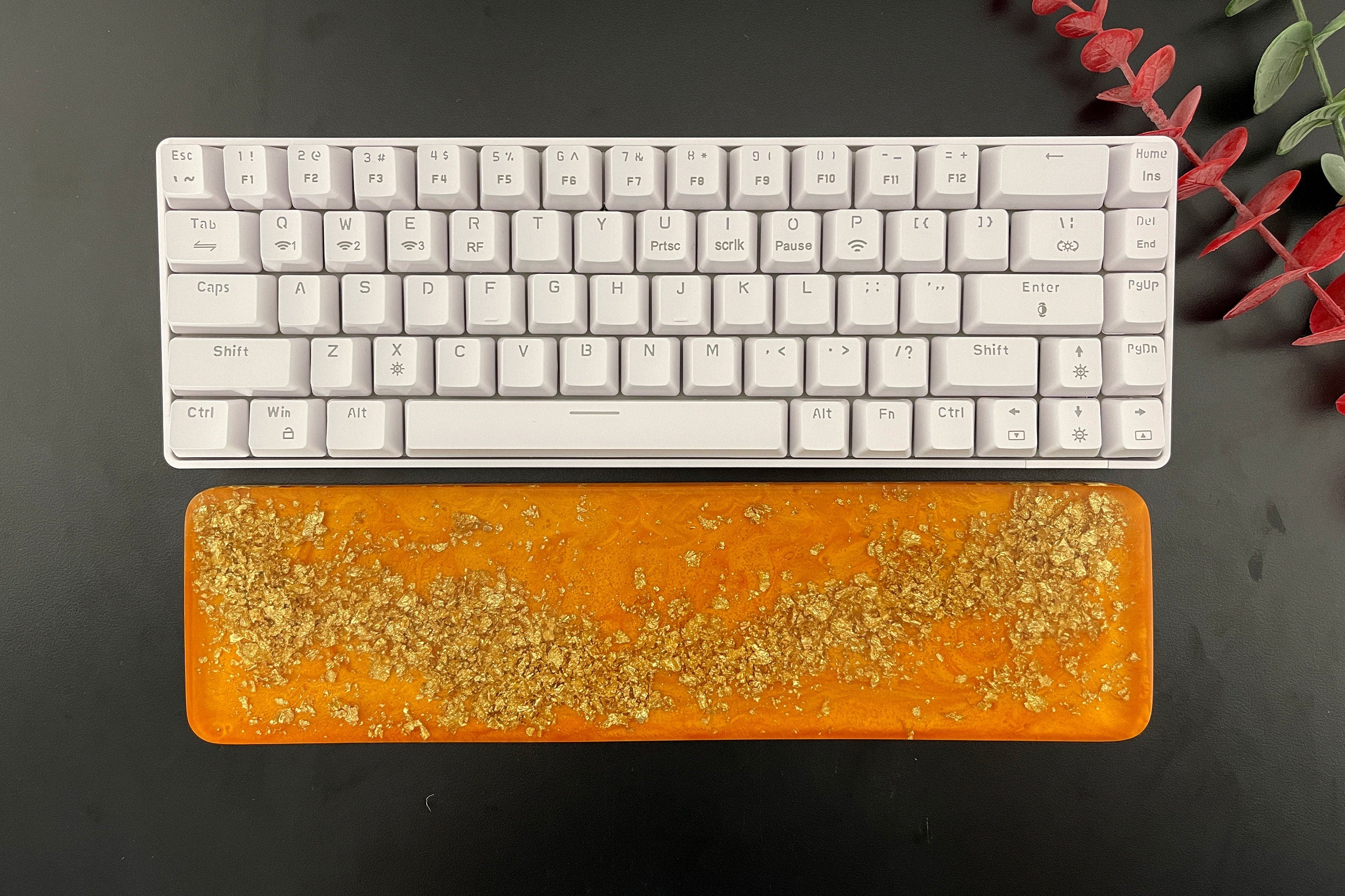Resin Keyboard Wrist Rest Set