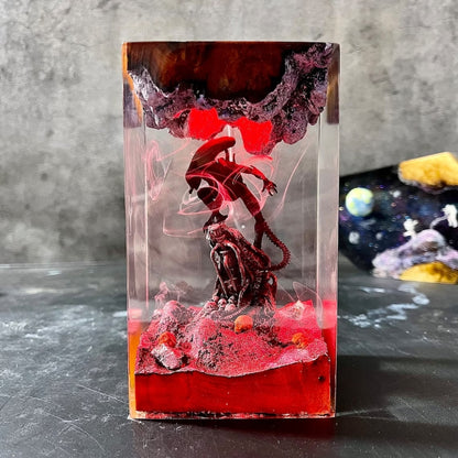 Custom resin lamp