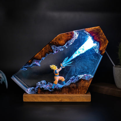 Dragon Ball Goku Epoxy Lamp