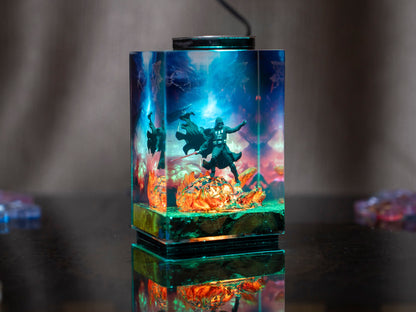 DV resin wood lamp