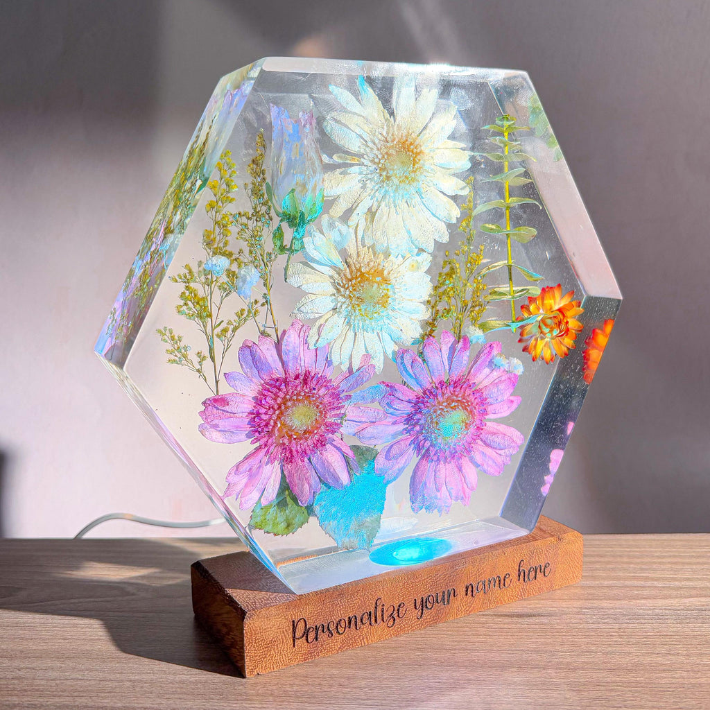 Spring Garden Resin Lamp