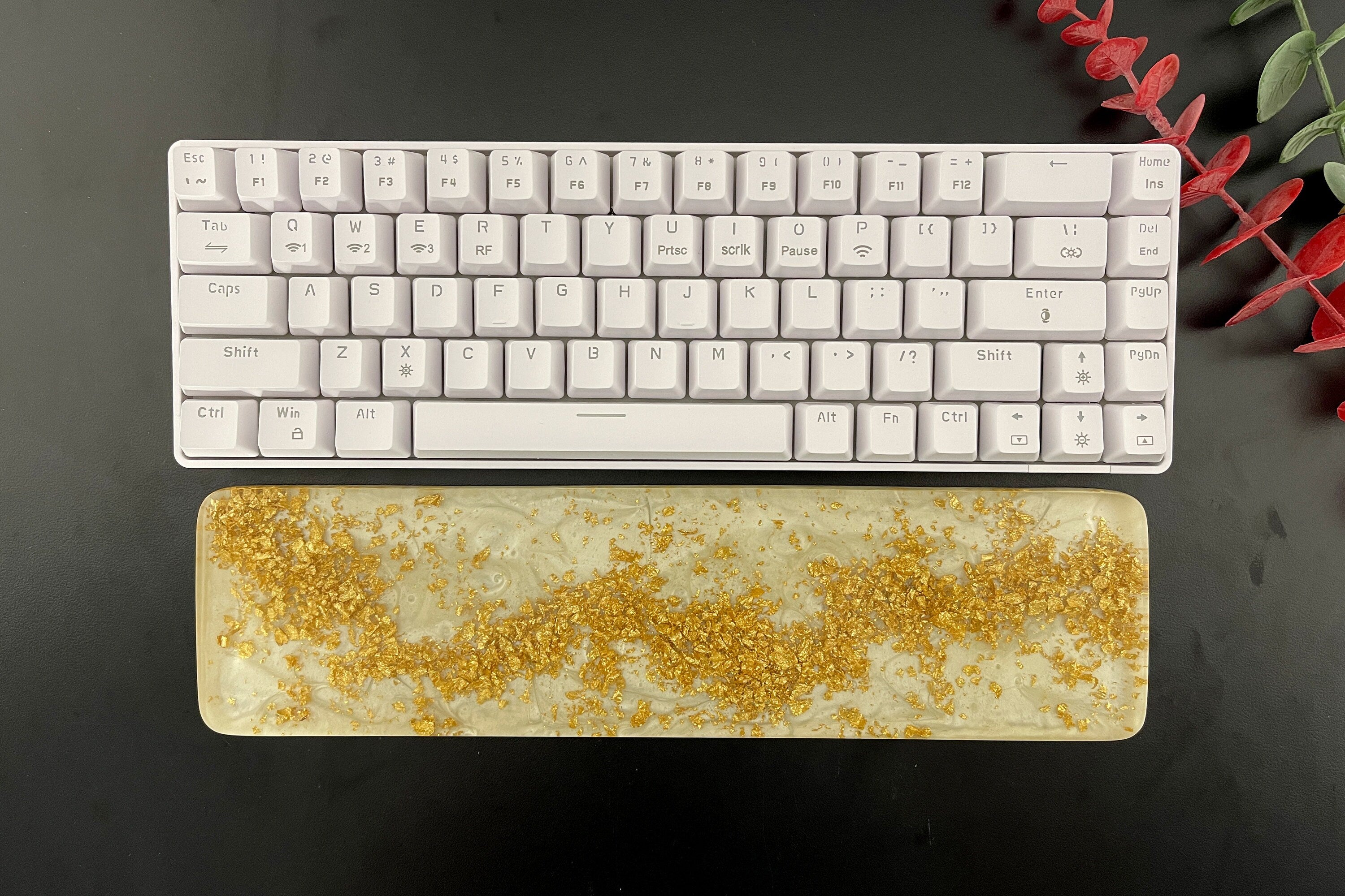 Resin Keyboard Wrist Rest Set