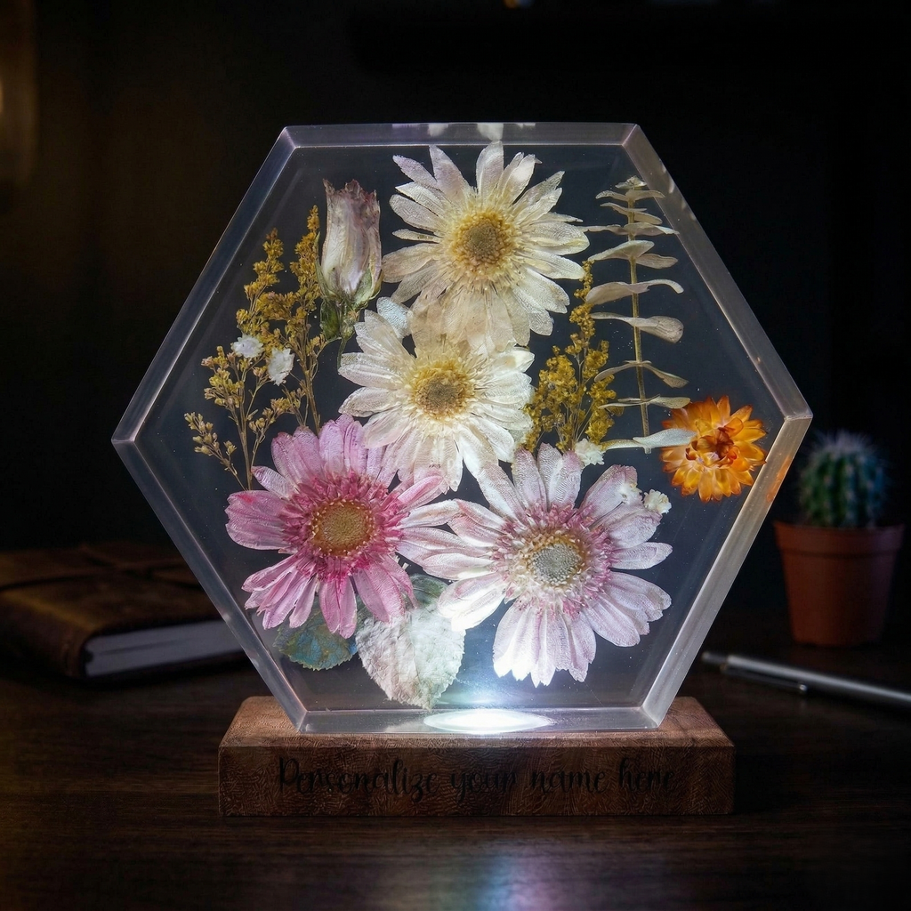 Spring Garden Resin Lamp