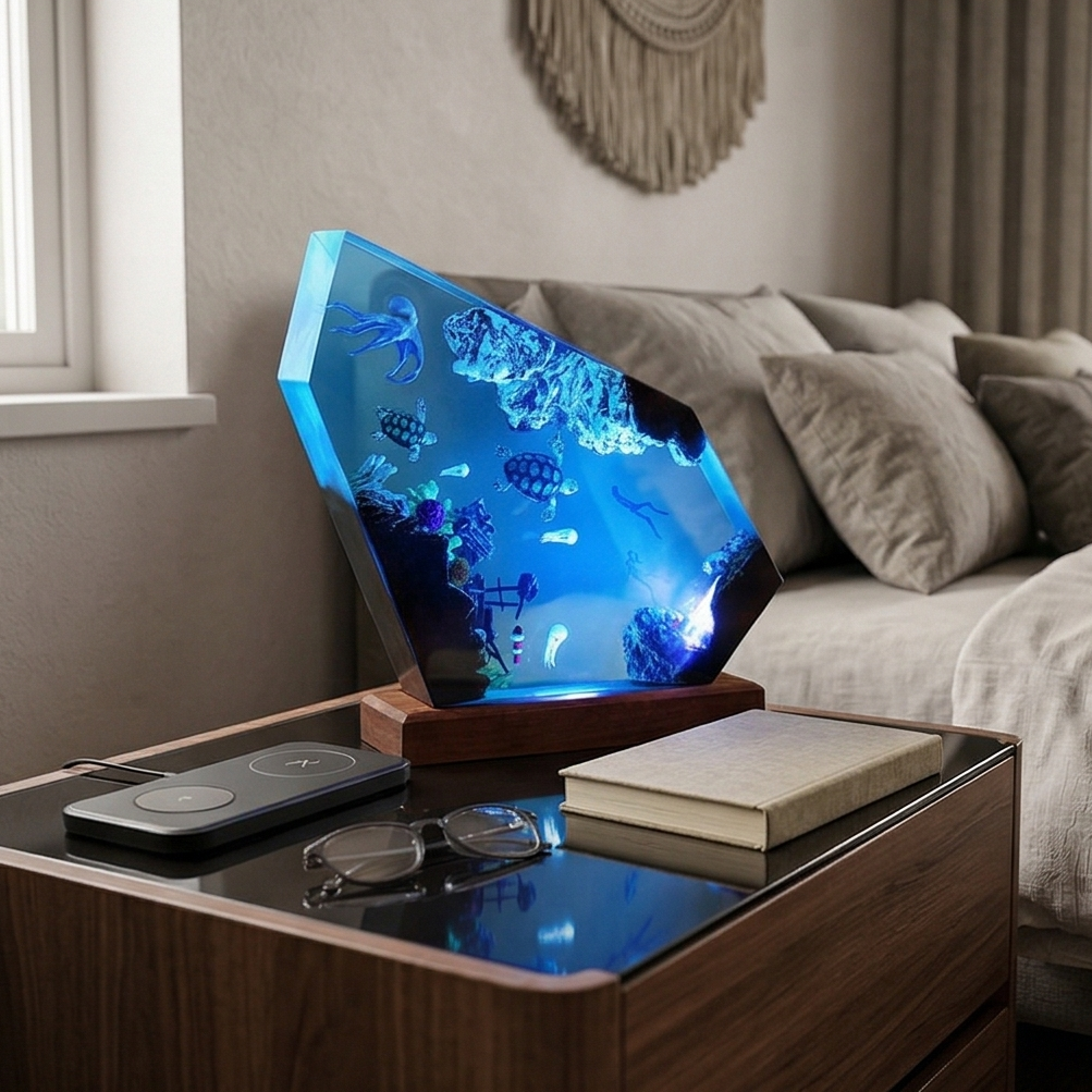 Ocean Diorama Diamond Lamp