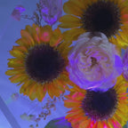 Sunflower & Rose Bouquet Resin Lamp